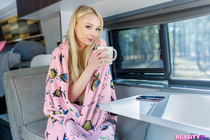 A stepson and stepsister let loose in the van, enjoying a passionate and intense encounter where they fuck in every position imaginable, making the most of their time alone.